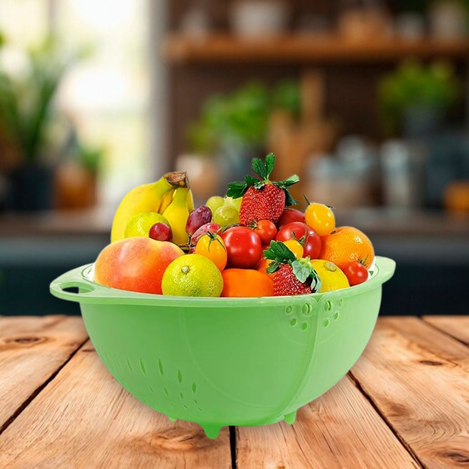Apex Smart Basket 3in1 Multiuse Fruit And Vegetable Bowl (1 Pc / Mix Color) Apex Smart Basket 3in1 Multiuse Fruit And Vegetable Bowl (1 Pc / Mix Color)